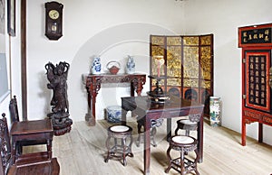 Building interior of Chinese old house