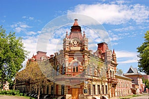 Building of the Irkutsk Regional Library, Siberia photo