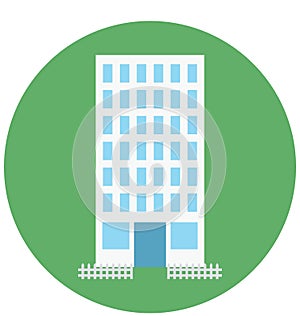 Building Isolated Vector Icon for Construction