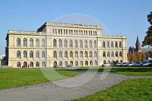 Building of the Konigsberg exchange 1875. Kaliningrad