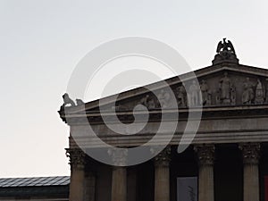 Building on Königsplatz, Munich, Germany, at sunset