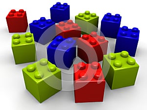 Building lego blocks