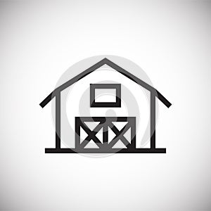 Building line icon on background for graphic and web design. Simple vector sign. Internet concept symbol for website