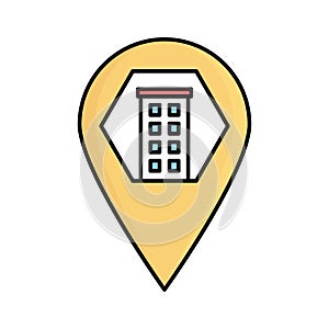 Building Line vector icon which can easily modify or edit