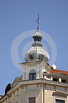 Building in Ljubljana town. Slovenija photo