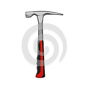 building masons hammer cartoon vector illustration photo