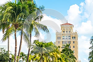 Building of Miami beach Courthouse on Washington Ave