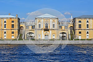 Building of Military space school of Peter the Great in St. Petersburg, Russia