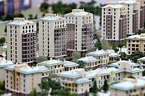 Building miniatures real estate photo