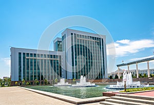 The building of the Ministry of Finance in Tashkent, Uzbekistan.