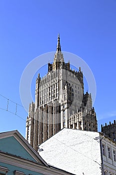 The building of Ministry of Foreign Affairs of Russia