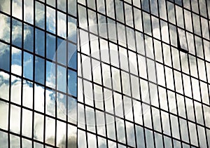 Building mirror glass wall