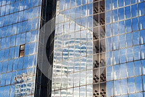 Building mirror glass wall