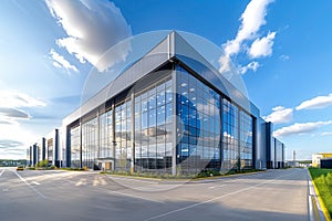 Building of a modern logistics warehouse