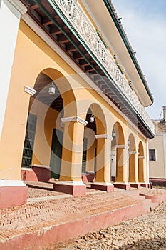 Building of Museo Romantico in the center of Trinidad, Cub photo