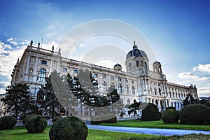 Building of the Museum of Art History in Vienna, Austria, 12/27/2019