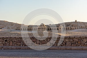 A building near Recreated Hatshepsut