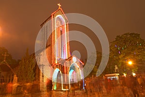 Church and building in Sapa Lao Cai Vetnam