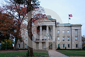 The building of North Carolina State Capitol in Raleigh downtown