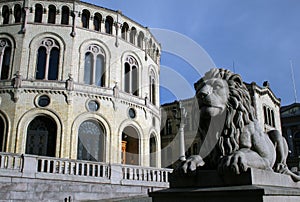 Building of Norwegian Parliament