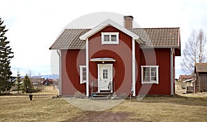 Building in Nusnas. Dalarna county. Sweden photo