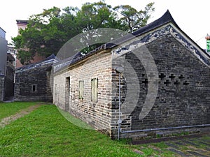 building part in tai fu tai study hall old Chinese building in hongkong yuen long