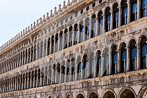 Building on piazza San Marco in Venice, Italy.