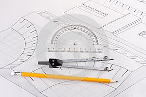 Building plan of a civil construction