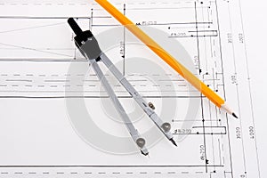 Building plan of reinforced concrete construction