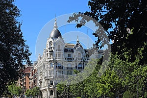 Building at Plaza de Espana, Madrid photo