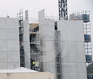 Building progress on the new Multistory Unit building under construction at Mann St. Gosford. November 2, 2019