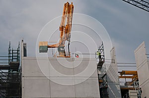 Building progress on the new Multistory Unit building under construction at Mann St. Gosford. November 2, 2019