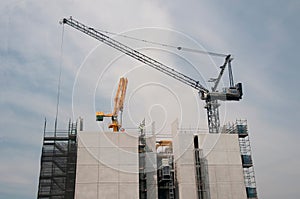 Building progress on the new Multistory Unit building under construction at Mann St. Gosford. November 2, 2019