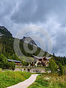 Building in Ramsau in the Berchtesgaden Alps, Germany