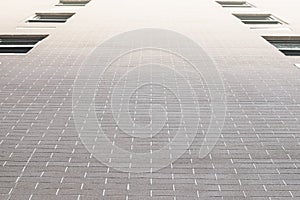 Building red brick wall of texture