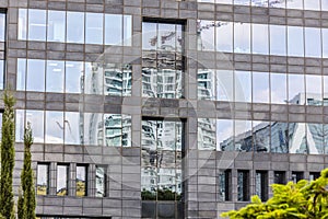 Building reflected in opposite building