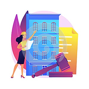 Building regulations abstract concept vector illustration.