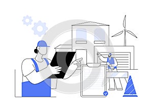 Building regulations abstract concept vector illustration.