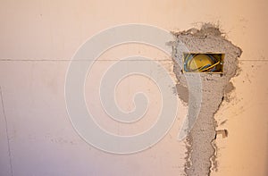 Building renovations in a house in Sardinia