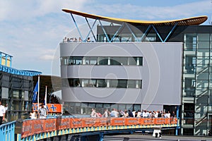 Building and restaurant at Autoraces on TT Circuit in Assen