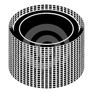 Building roll net icon, simple style