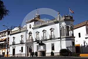 The building of the Royal Cavalry of Seville was built in 1927-1930 according to the design of Anibal Gonzalez. photo