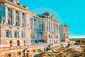 Building of  Royal Palace in Madrid Palacio Real de Madrid