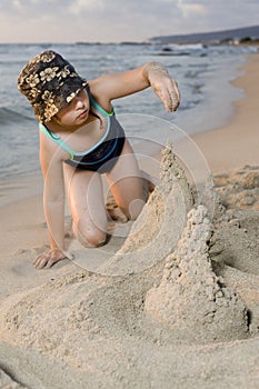 Building a sand castel