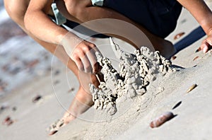 Building sand castle