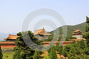 Building scenery in the Eastern Tombs of the Qing Dynasty, China