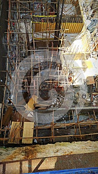 A building seen from above. Una construcciÃÂ³n vista desde arriba. photo