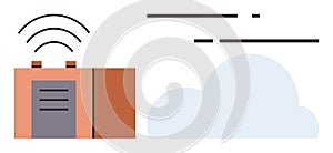 Wireless Data Transmission Between Building Server and Cloud Network
