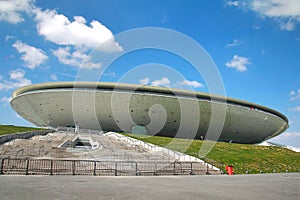 The building at Shanghai World Expo is largest World's Fair site located at shanghai ,China