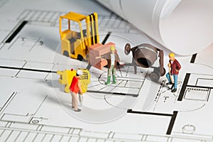 Building site and blueprint